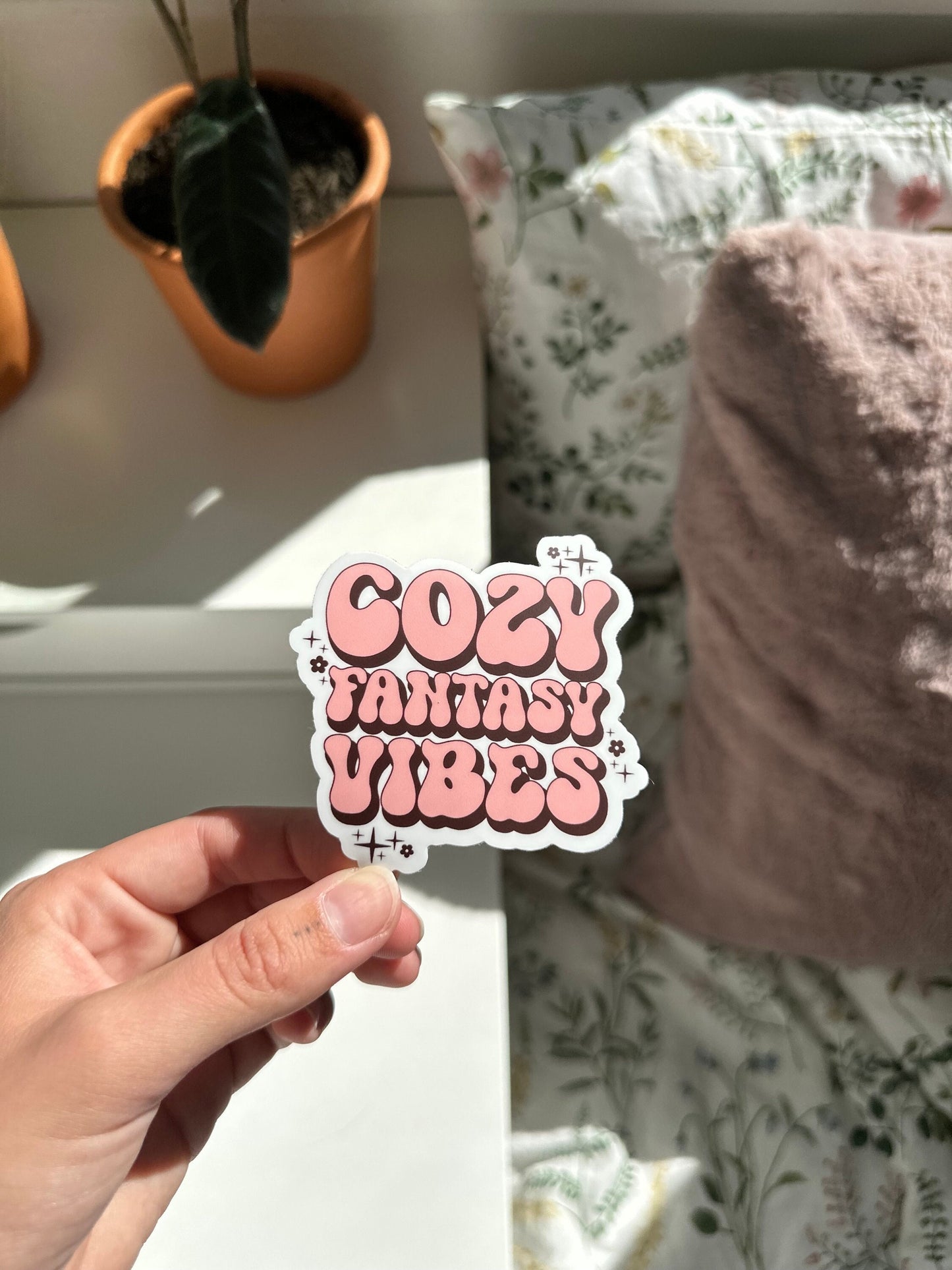 Cozy Fantasy Vibes Sticker