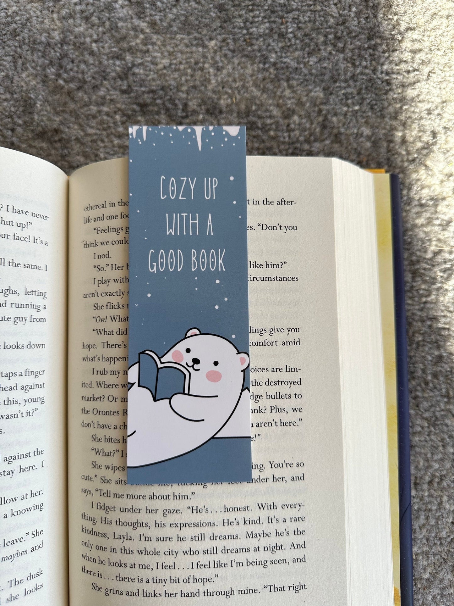 Cozy Up With a Good Book Bookmark