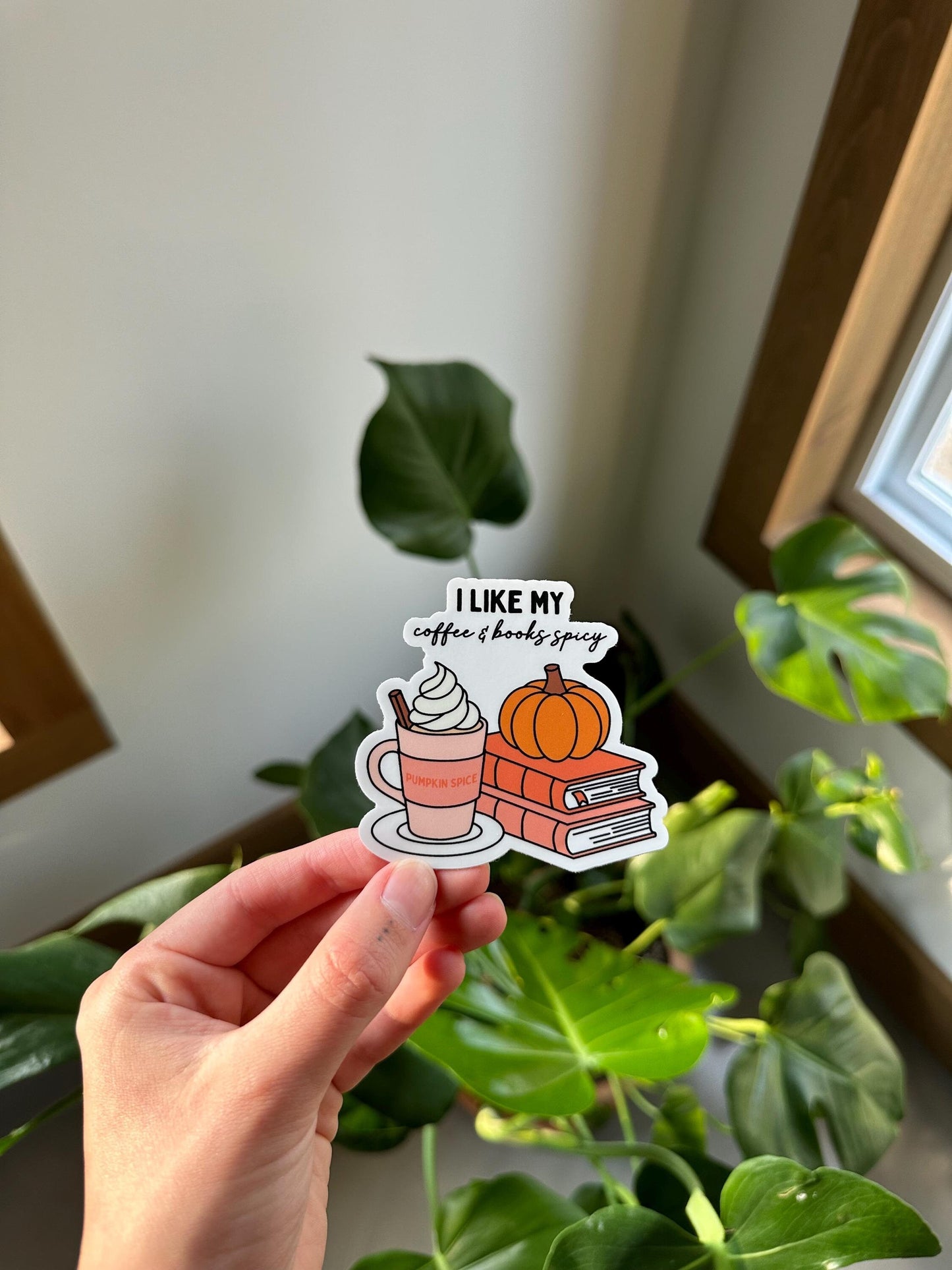I Like My Coffee and Books Spicy Sticker