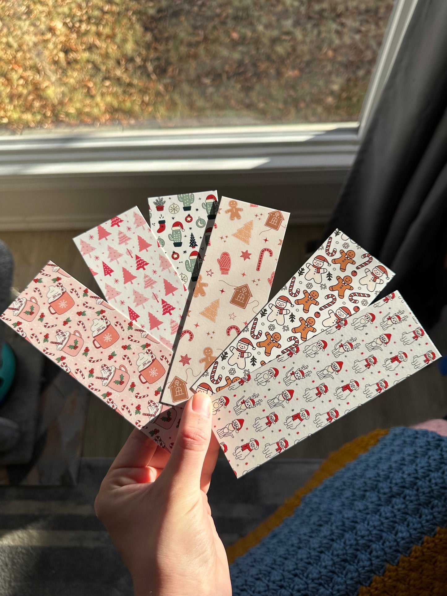 Bundle of 6 Christmas/Holiday Bookmarks
