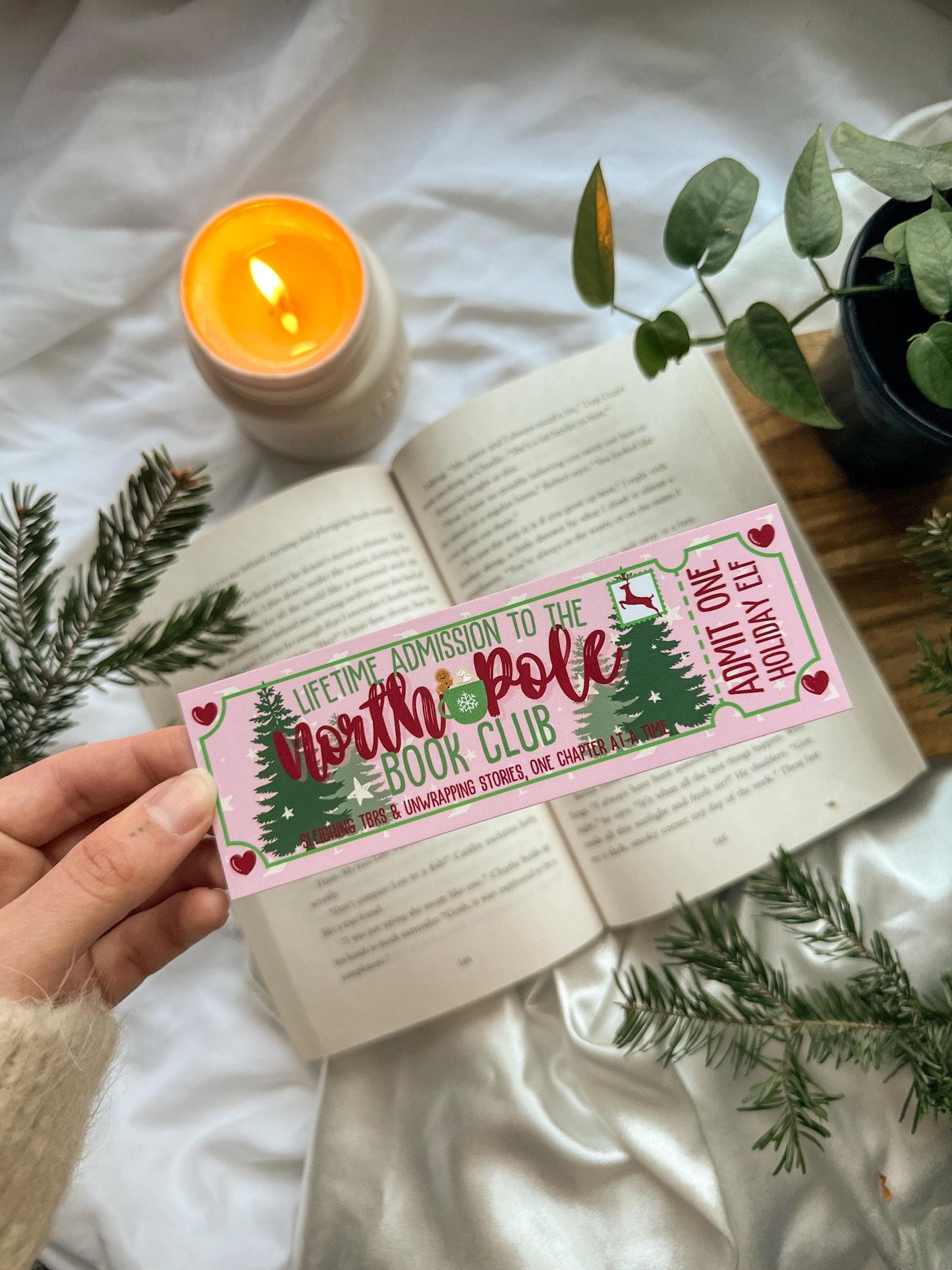 Lifetime Admission to the North Pole Book Club Bookmark