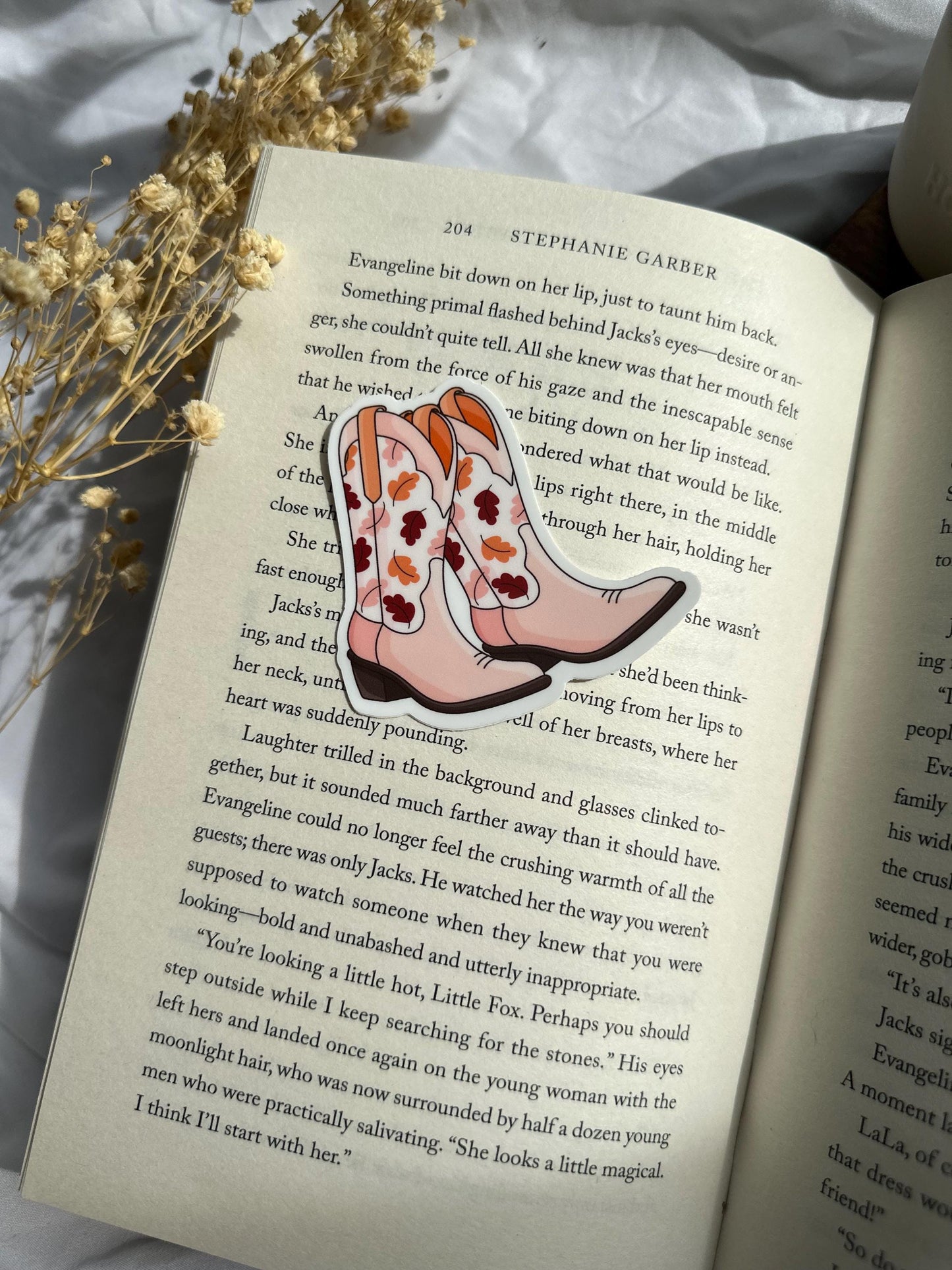 Fall Cowboy Boots Sticker