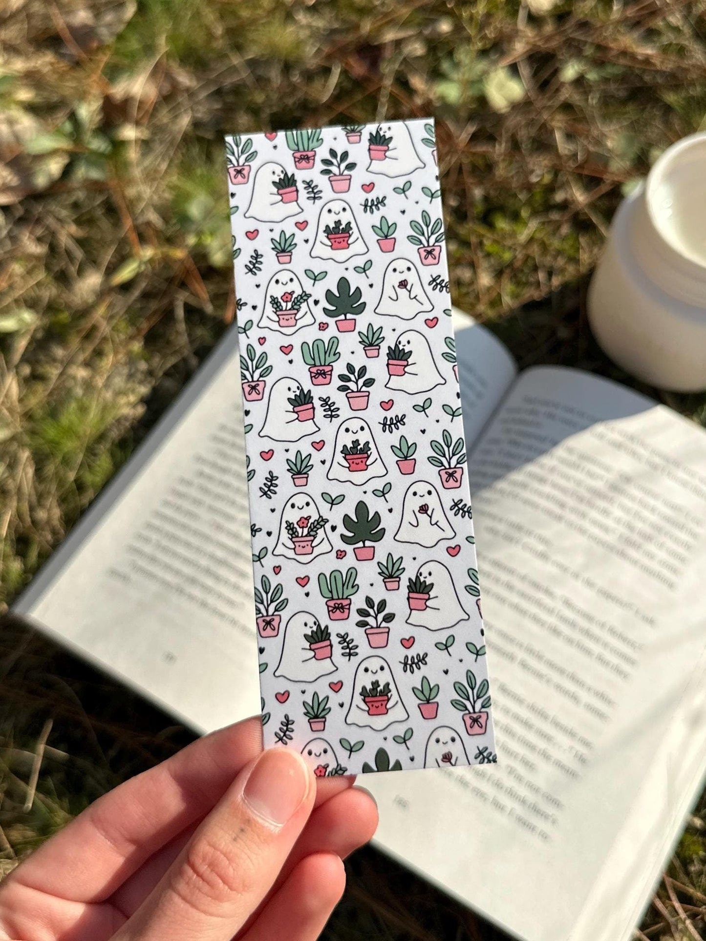 Ghosties With Plants Bookmark
