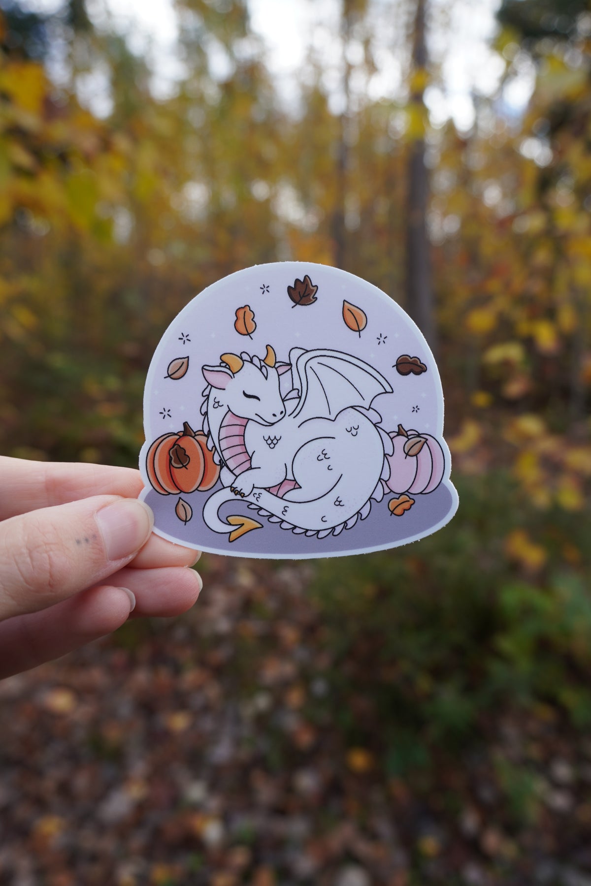 Fall Dragon Sticker