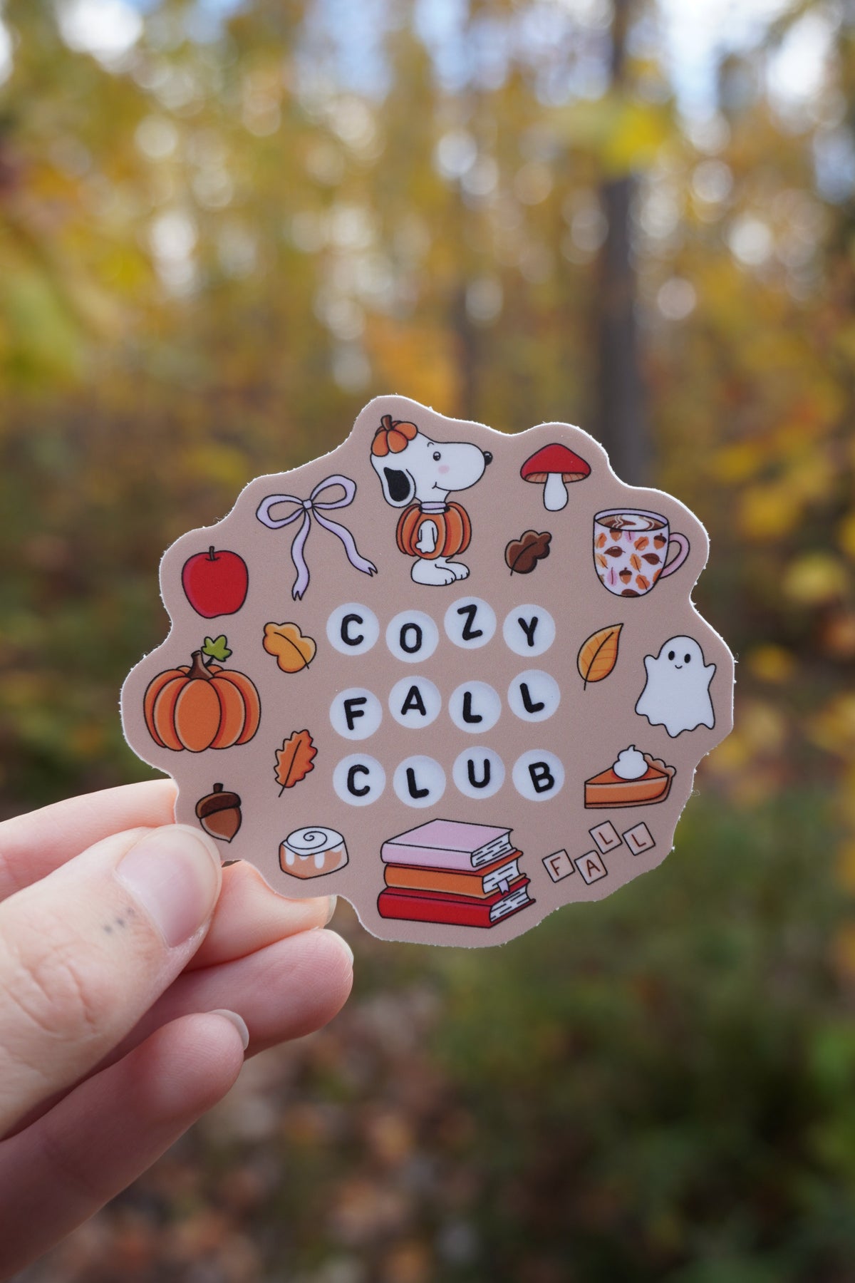 Cozy Fall Club Sticker