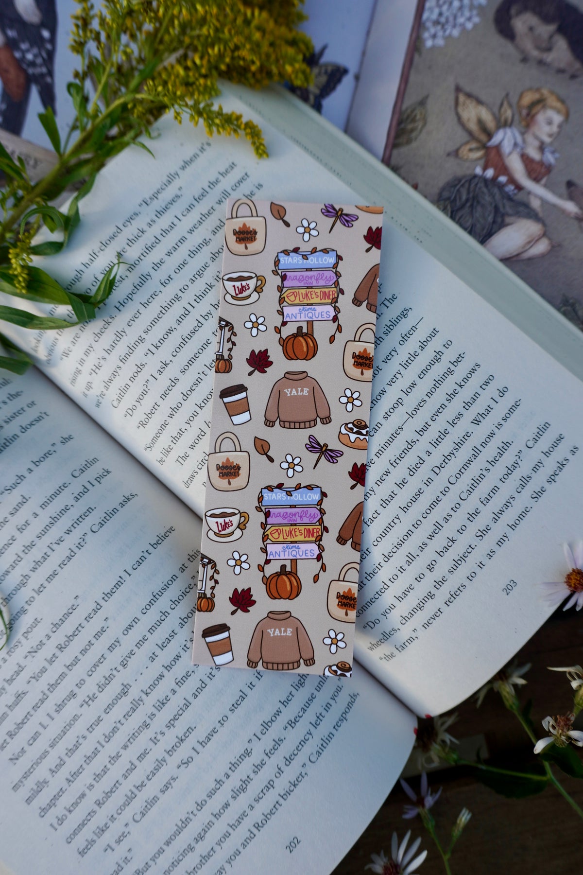 Autumn Stars Hollow Bookmark