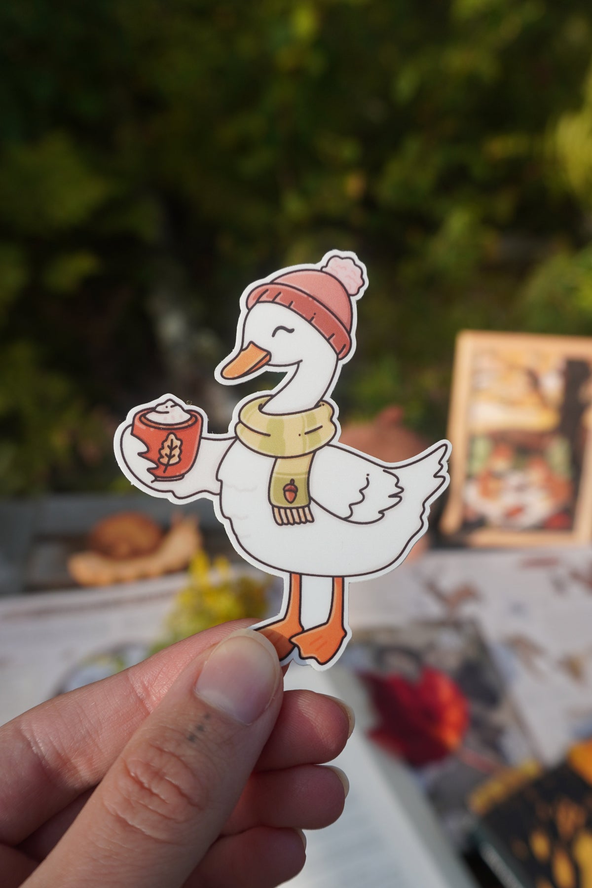Fall Goose Sticker