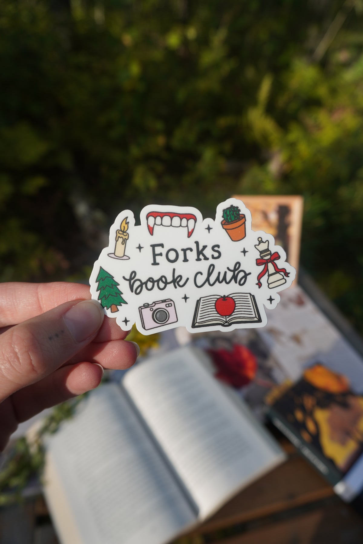 Forks Book Club Sticker