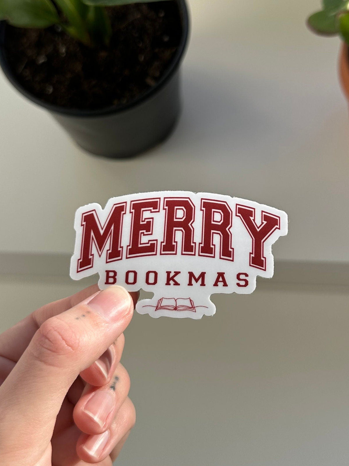 Merry Bookmas Sticker