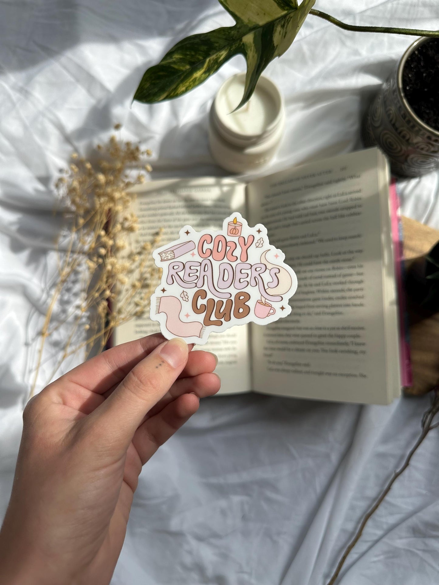 Cozy Readers Club Sticker