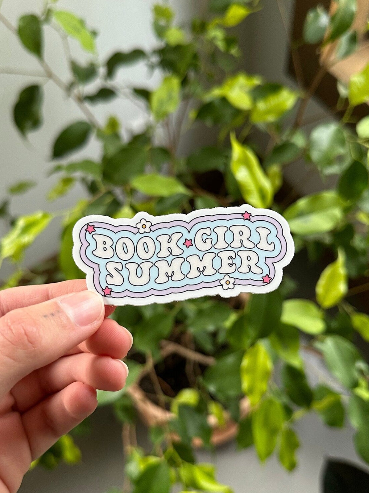 Book Girl Summer Sticker