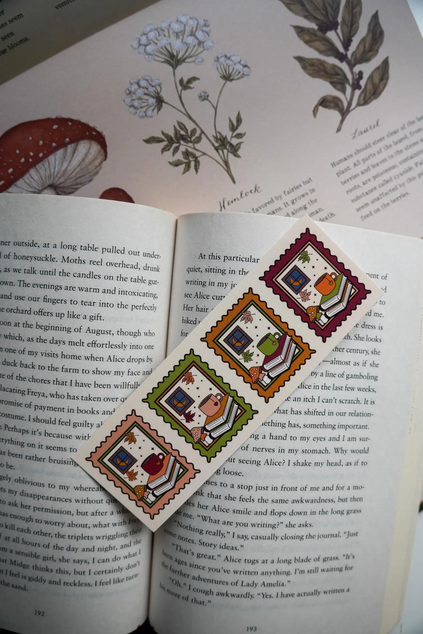 Autumn Stamps Bookmark