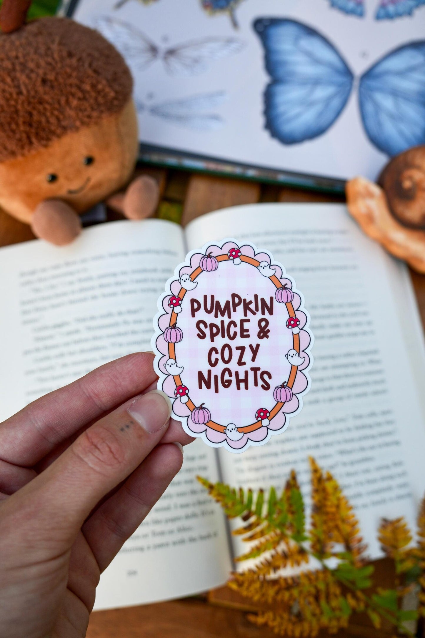 Pumpkin Spice & Cozy Nights Sticker
