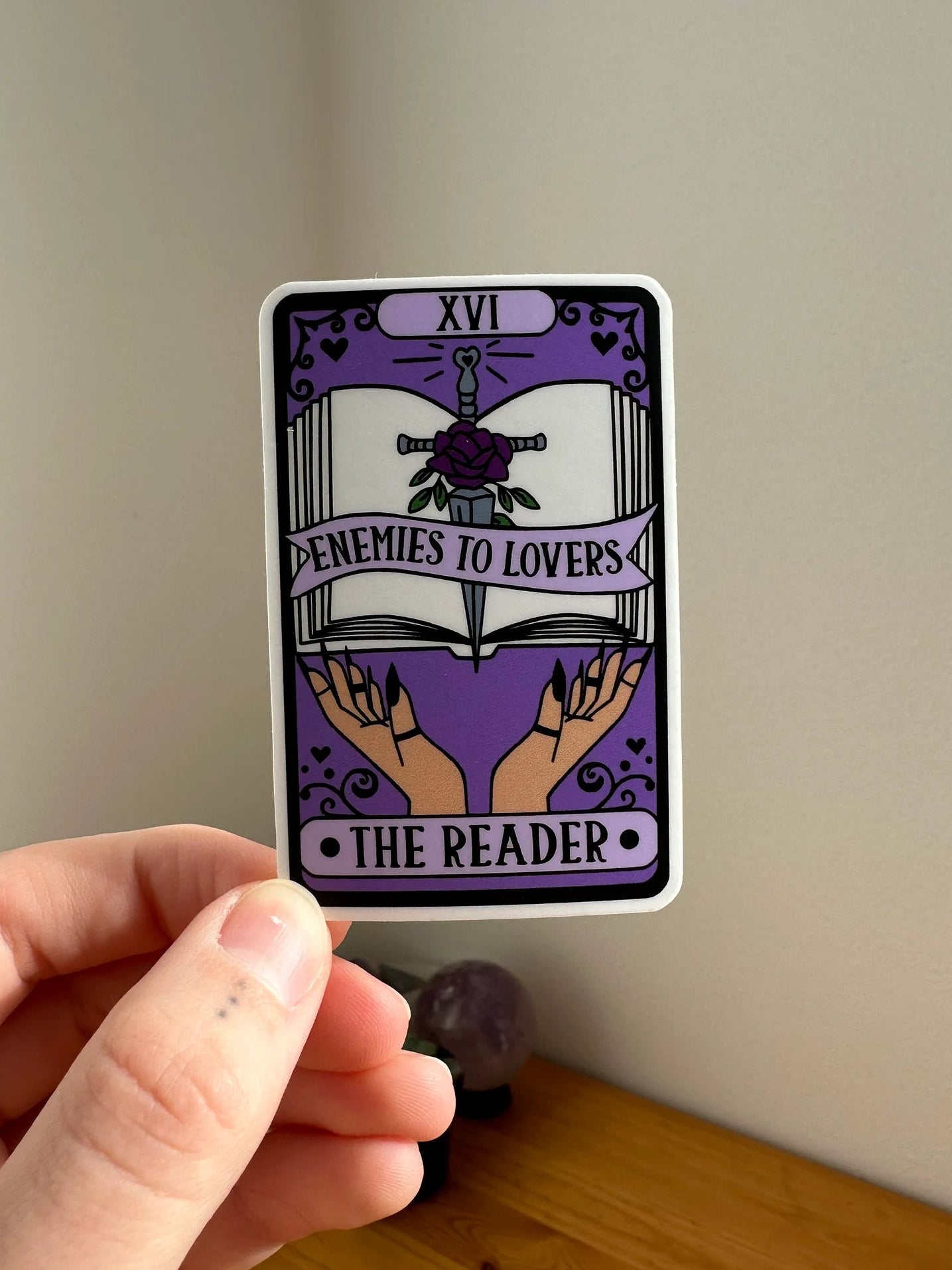 Enemies to Lovers Tarot Sticker