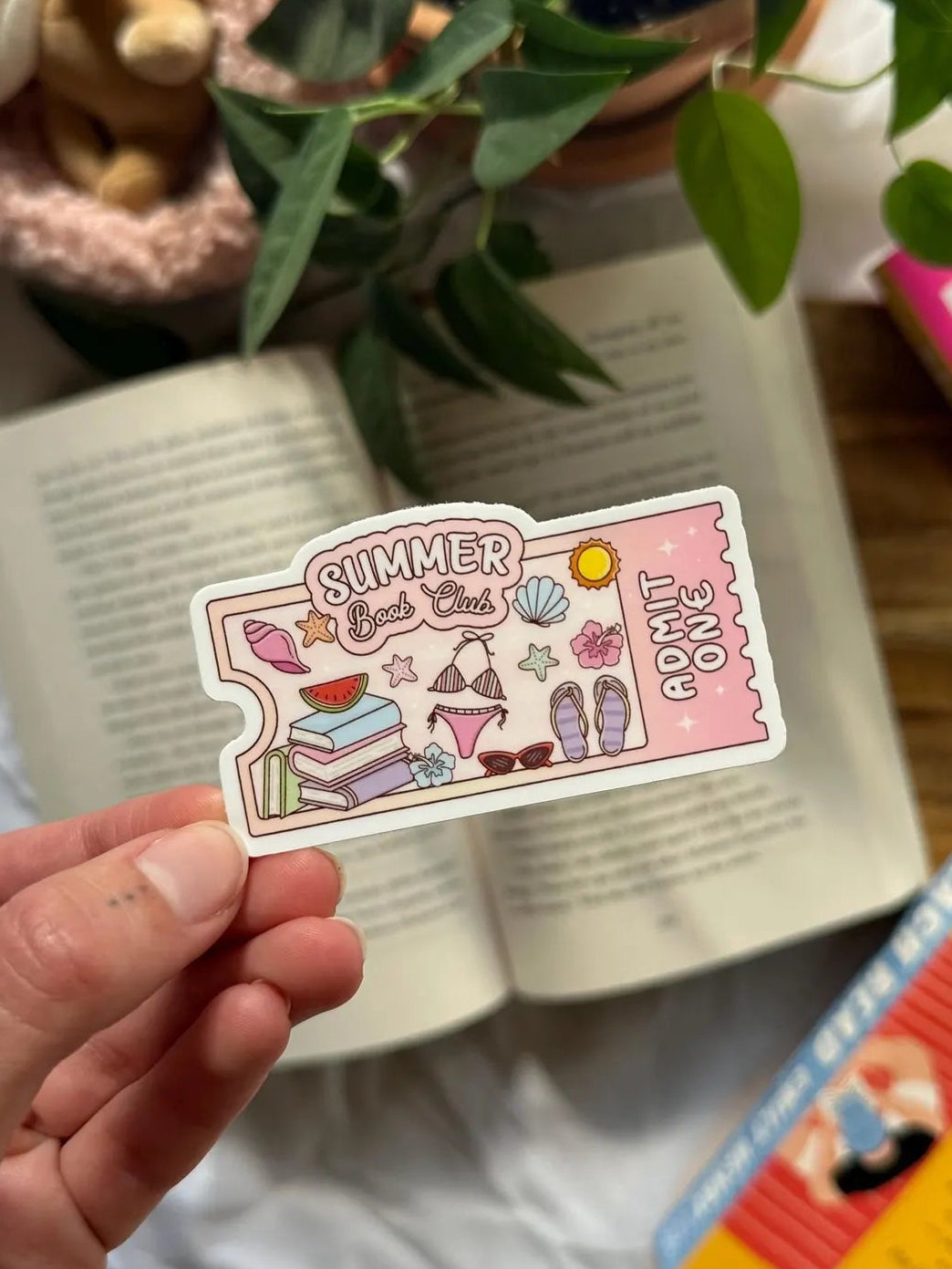 Summer Book Club Ticket Sticker