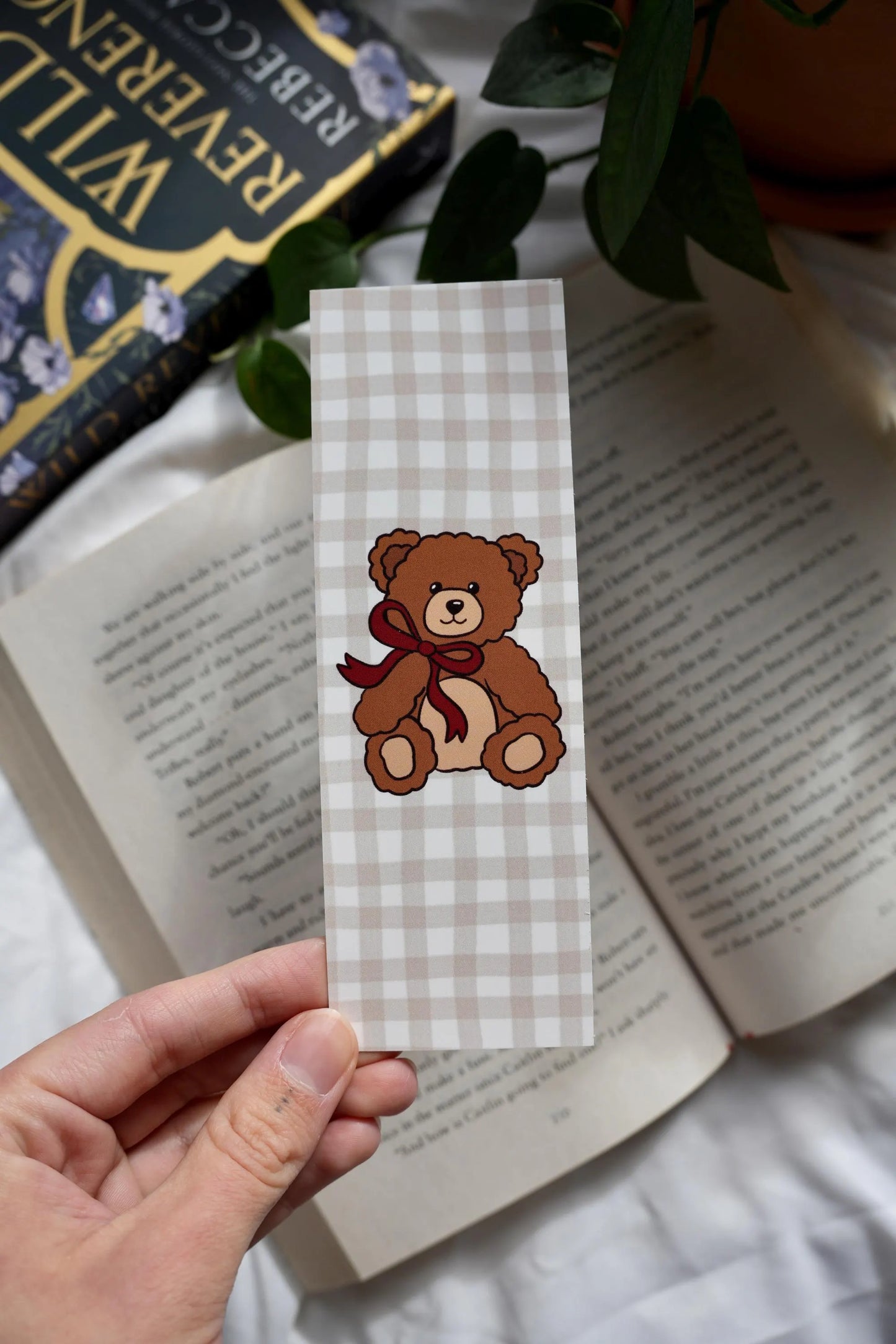 I'm just too soft for all of it teddy bookmark