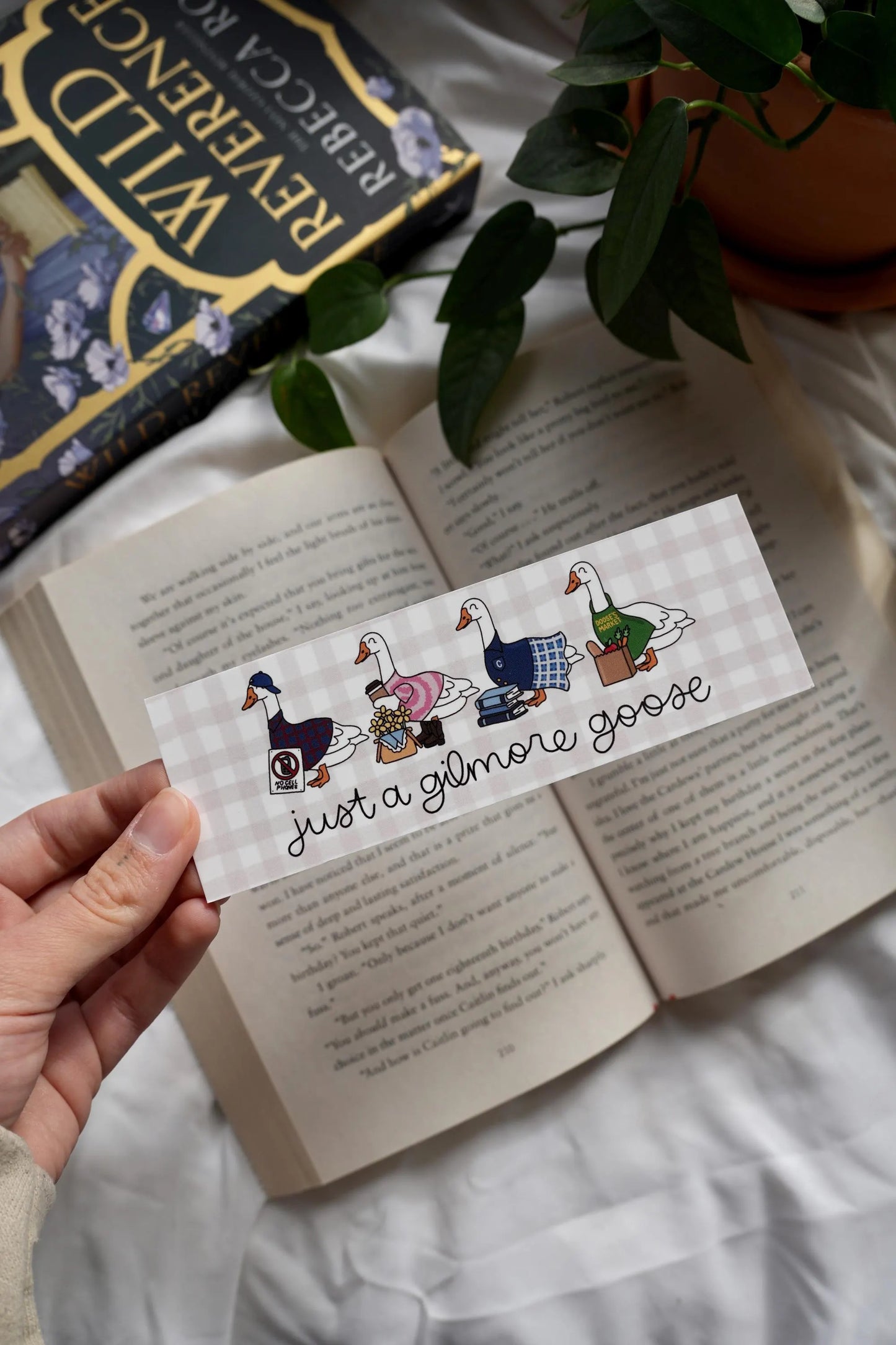 Just a gilmore goose bookmark