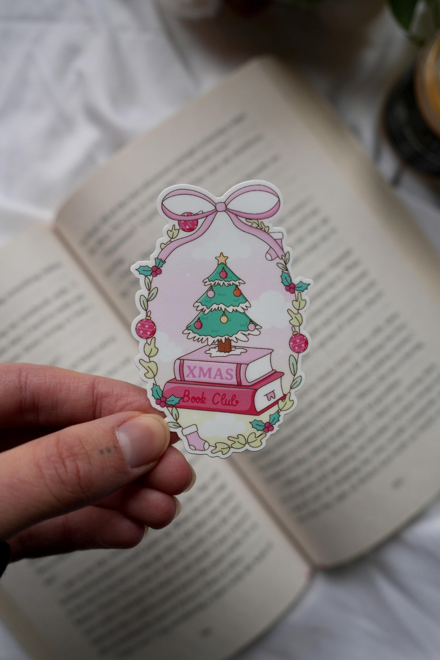 Xmas Book Club Sticker