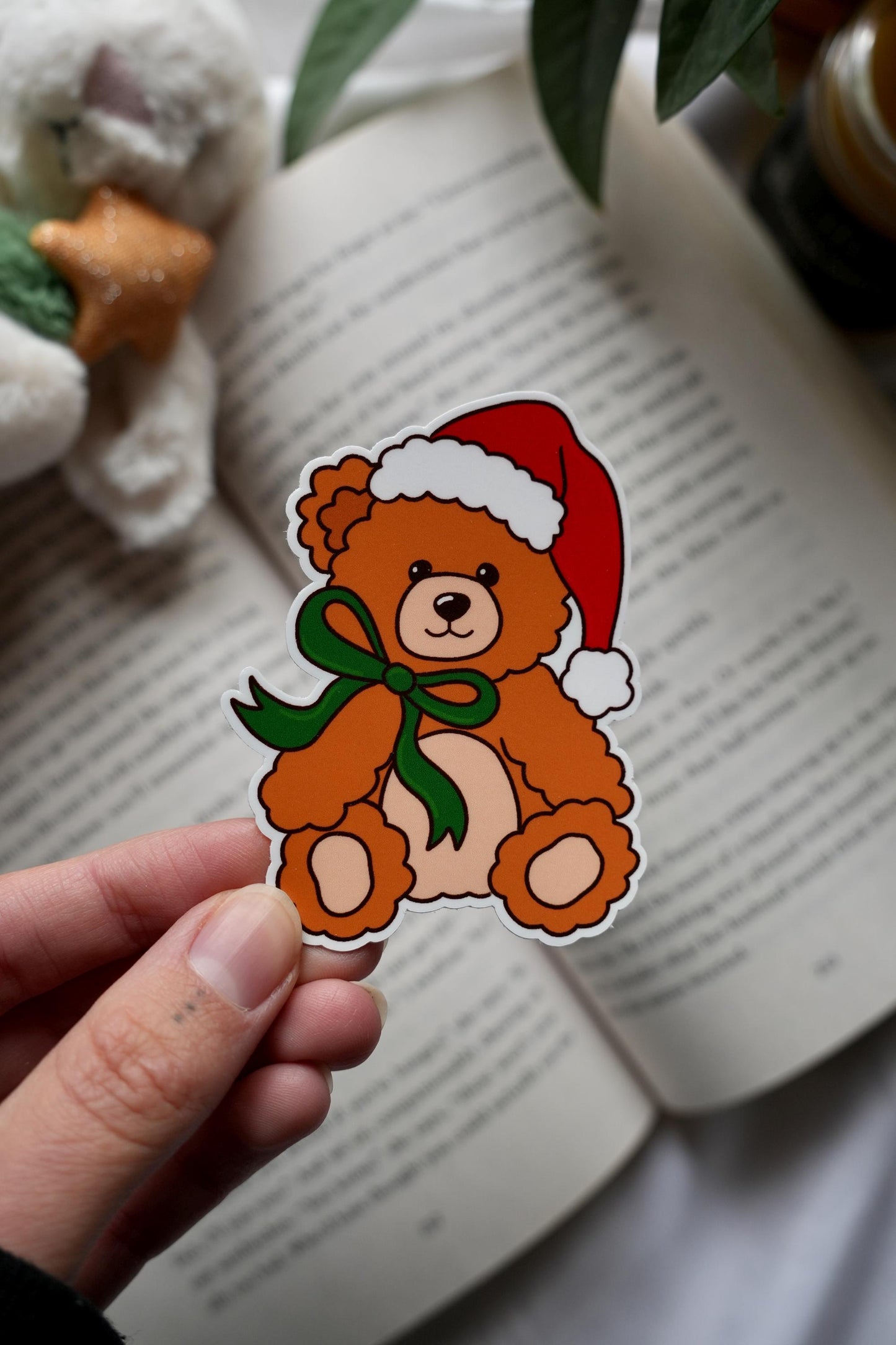 Holiday Teddy Sticker