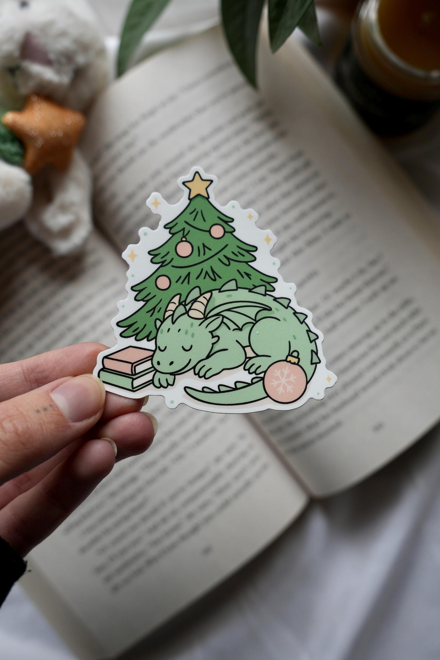 Dragon Sleeping Under Tree Sticker