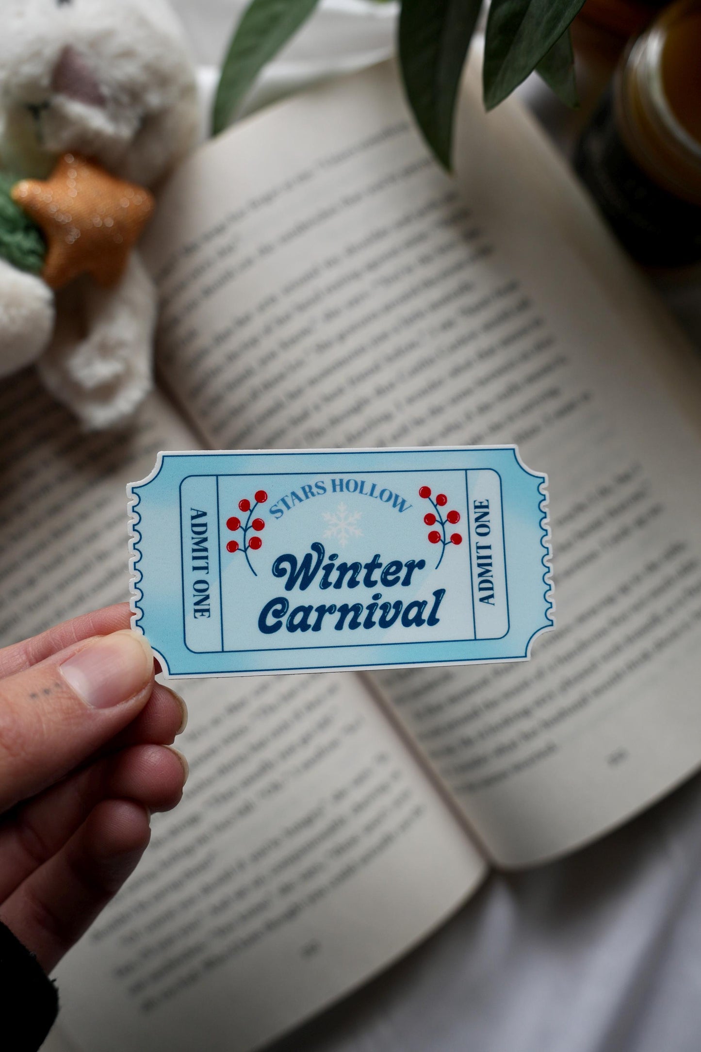 Stars Hollow Winter Carnival Ticket Sticker