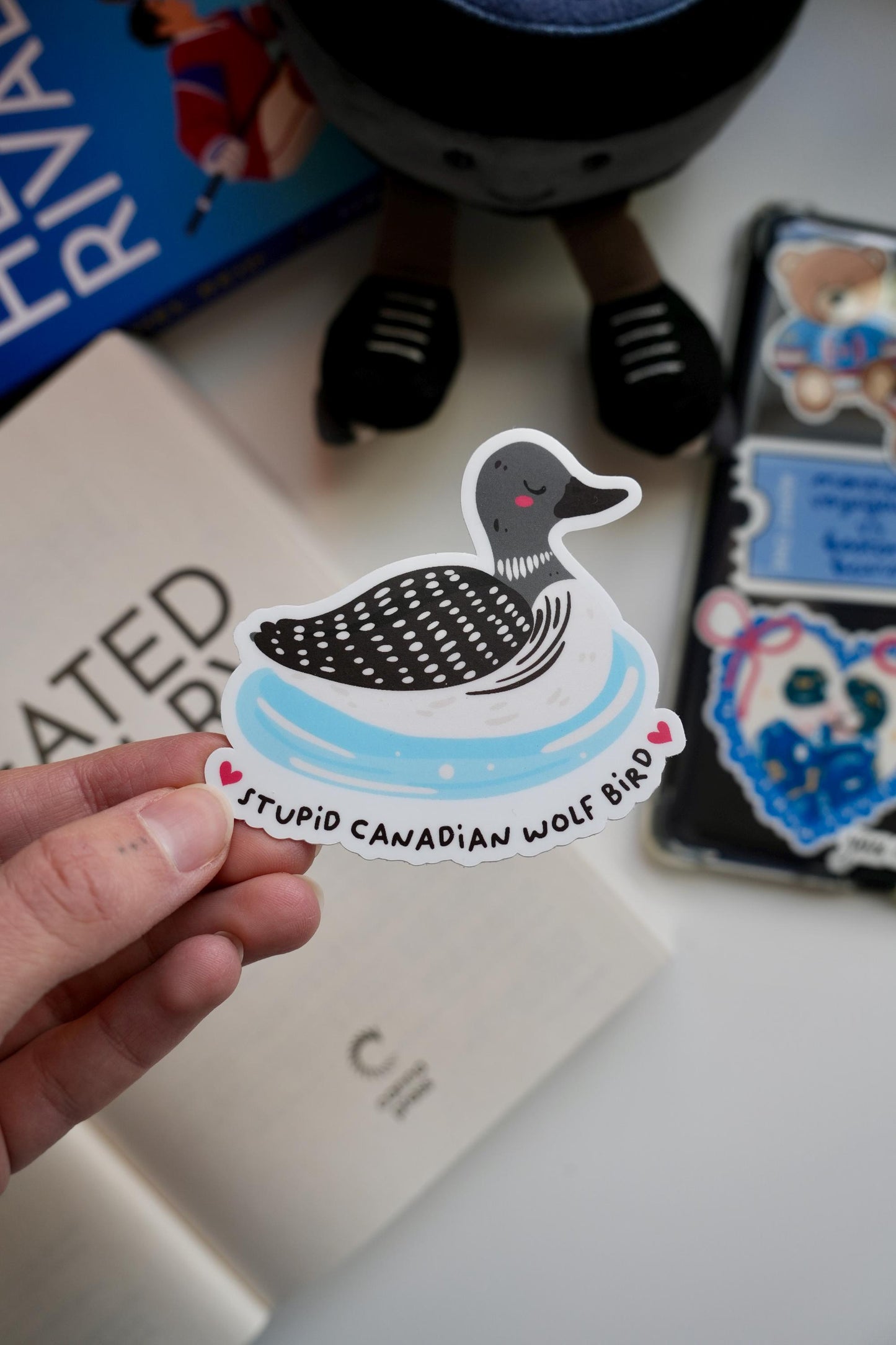 Stupid Canadian Wolfbird Sticker