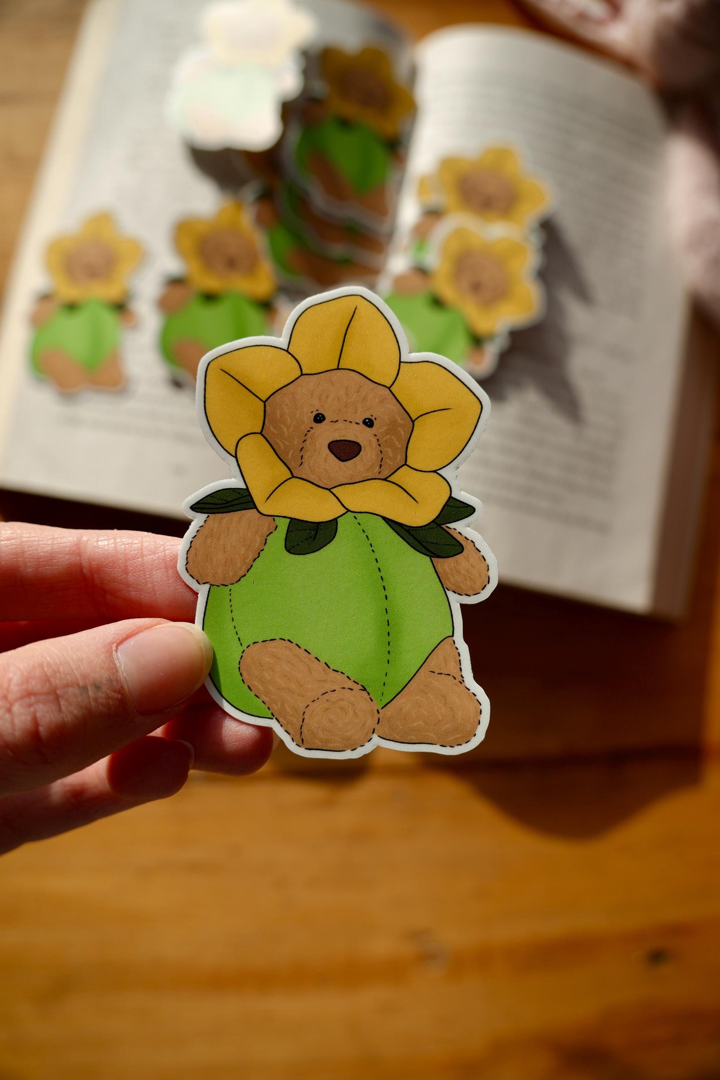 Daffodil Bear Plushie Sticker