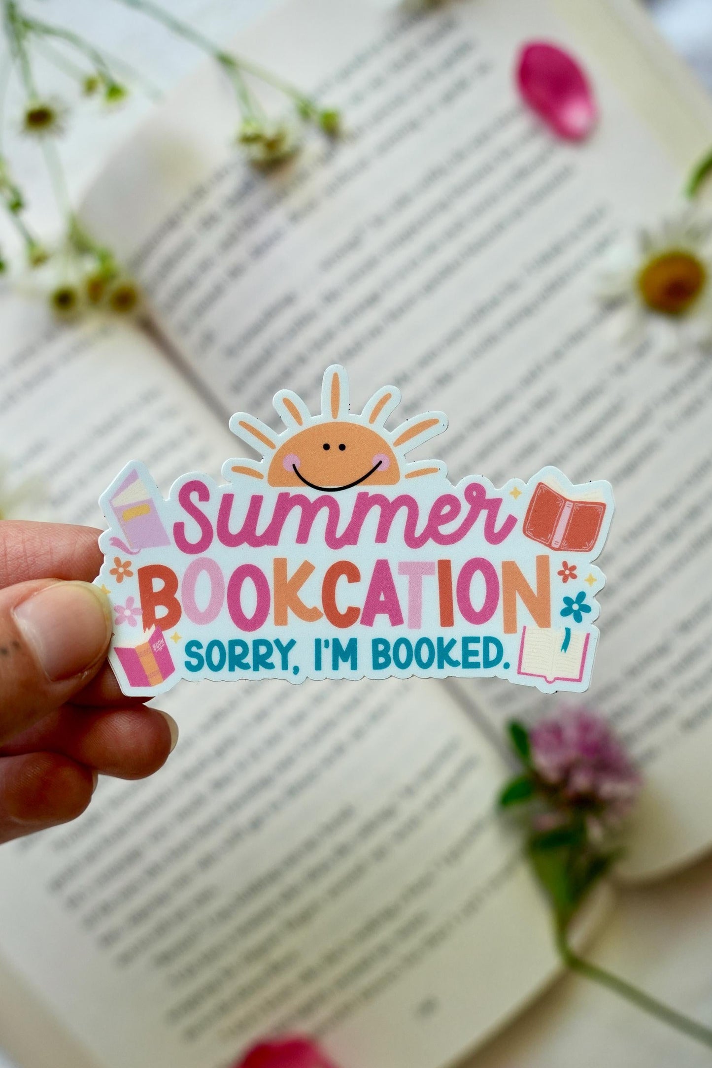 Summer Bookcation Sticker