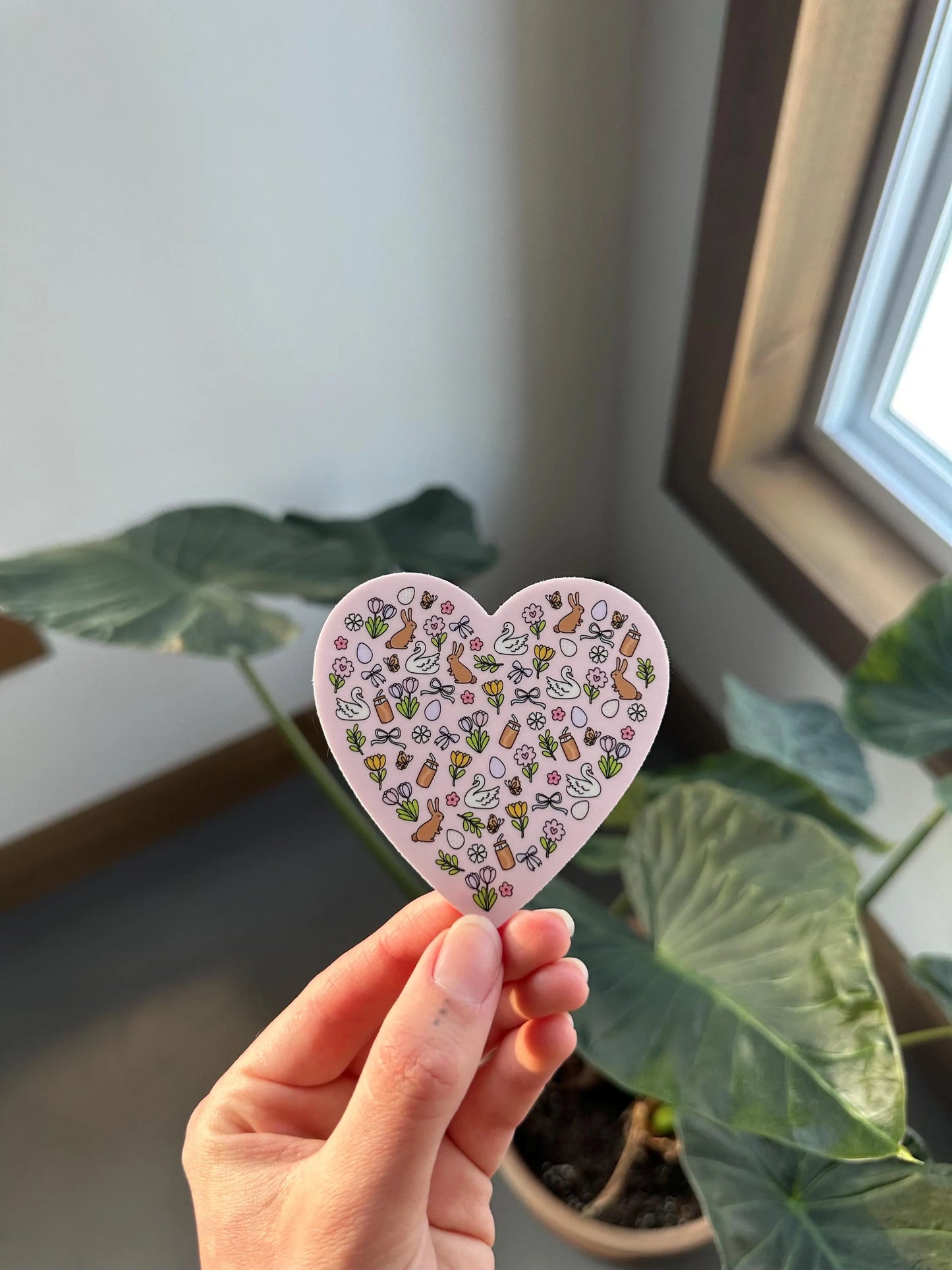 Coquette Spring Heart Sticker
