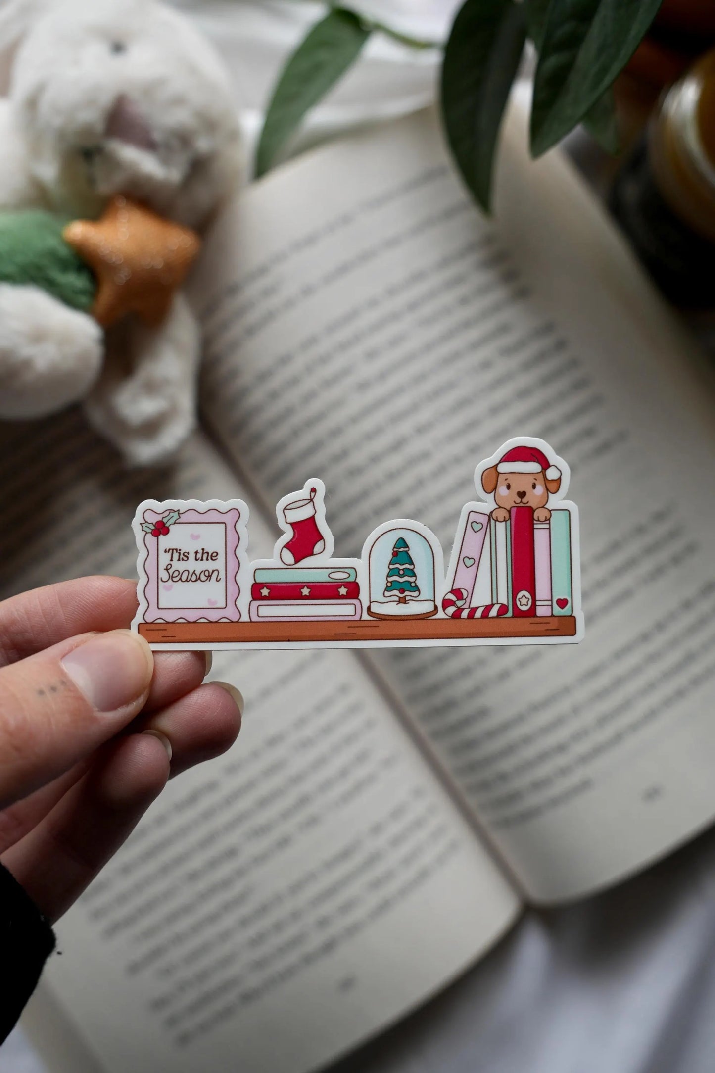 Tis The Season Bookshelf Sticker