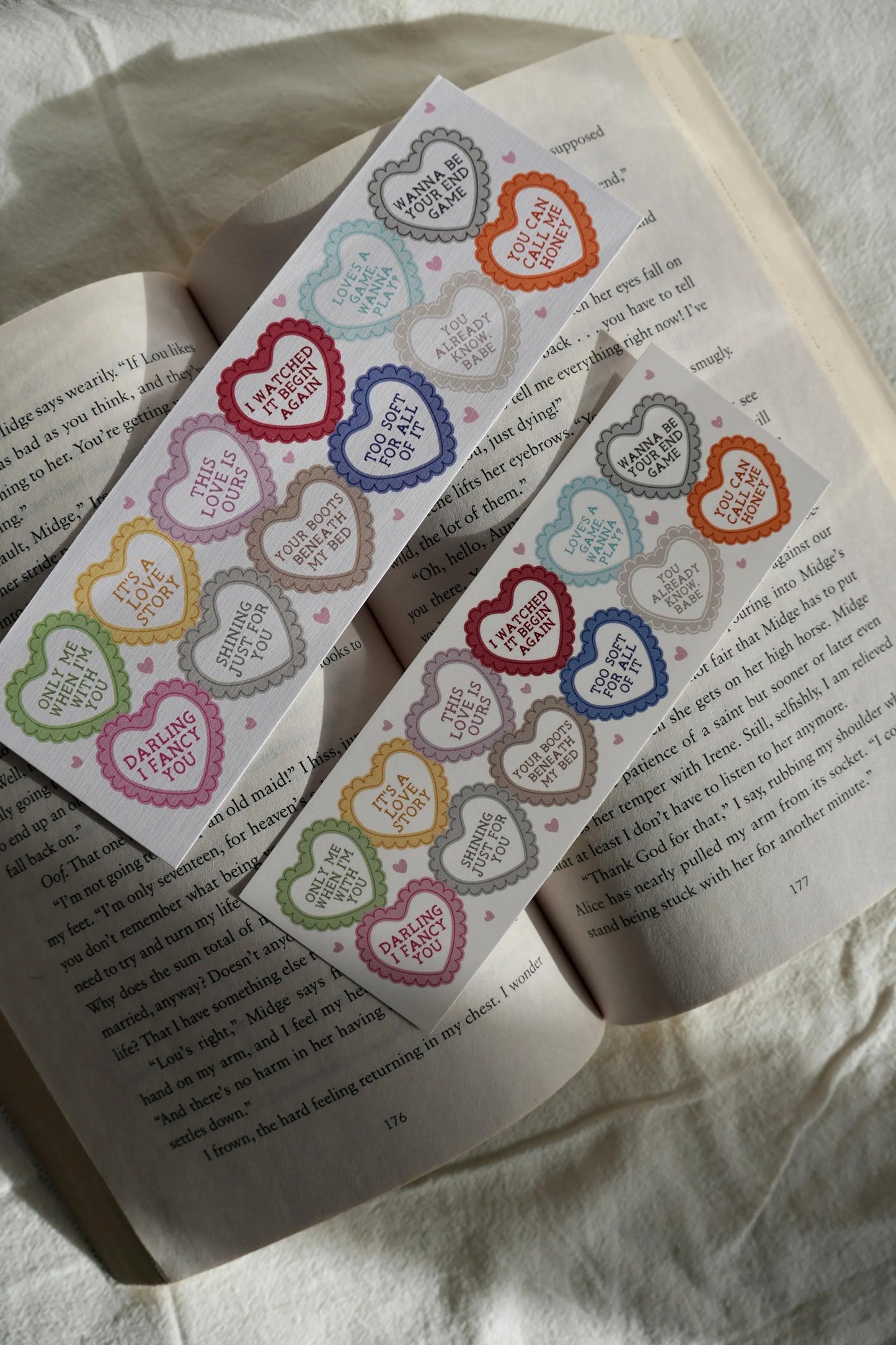 Eras Hearts Lyrics Bookmark