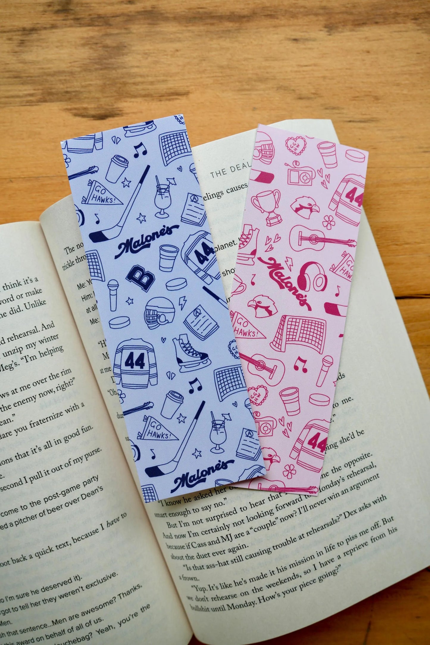 Off Campus Sketch Pattern Bookmark
