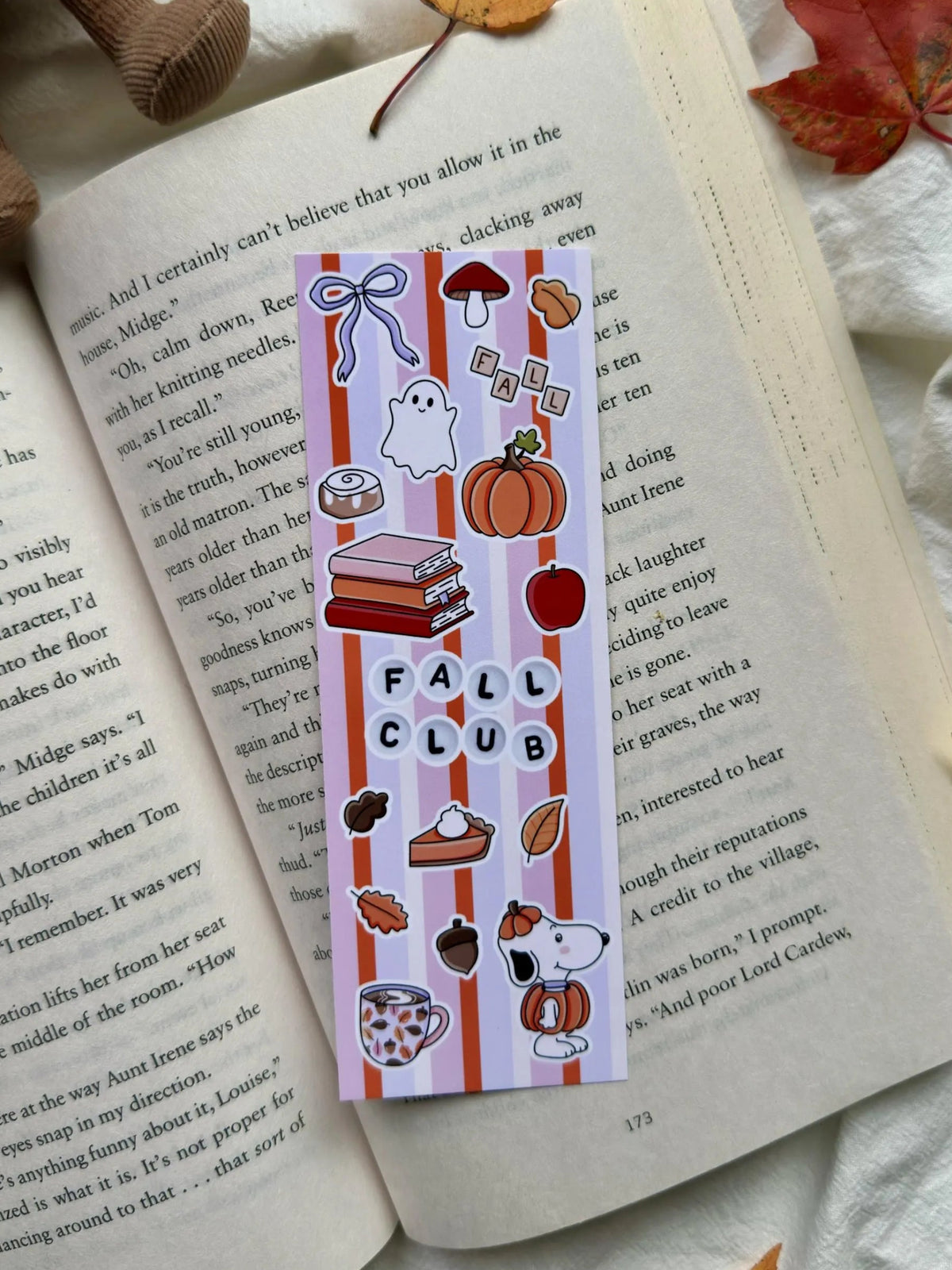 Fall Club Bookmark