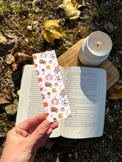 Cozy Autumn Pattern Bookmark