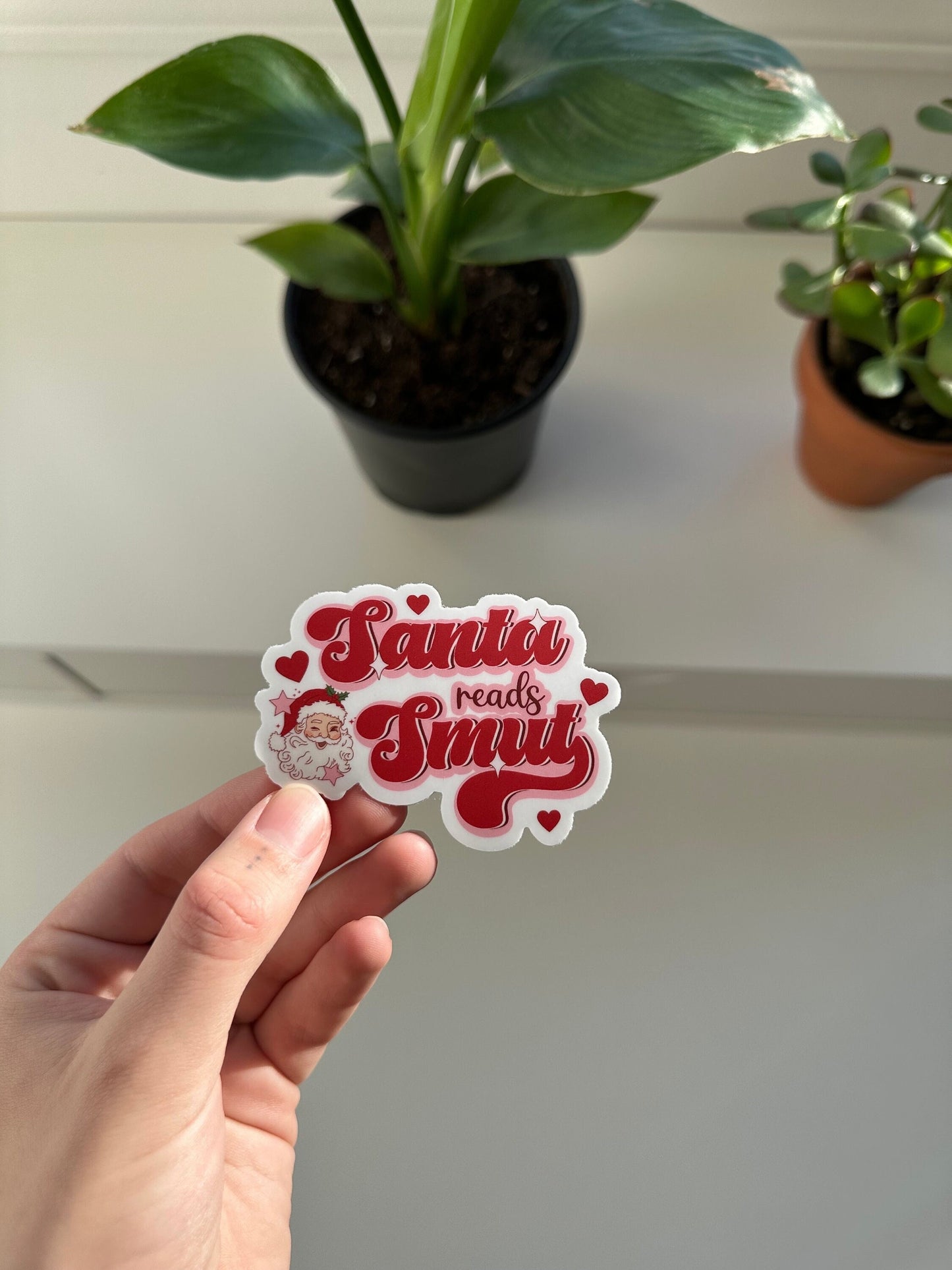 Santa Reads Smut Sticker