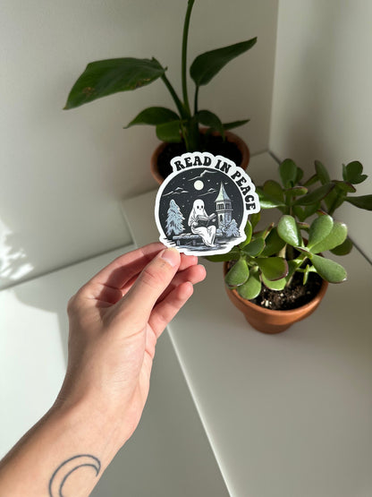 Read in Peace Sticker