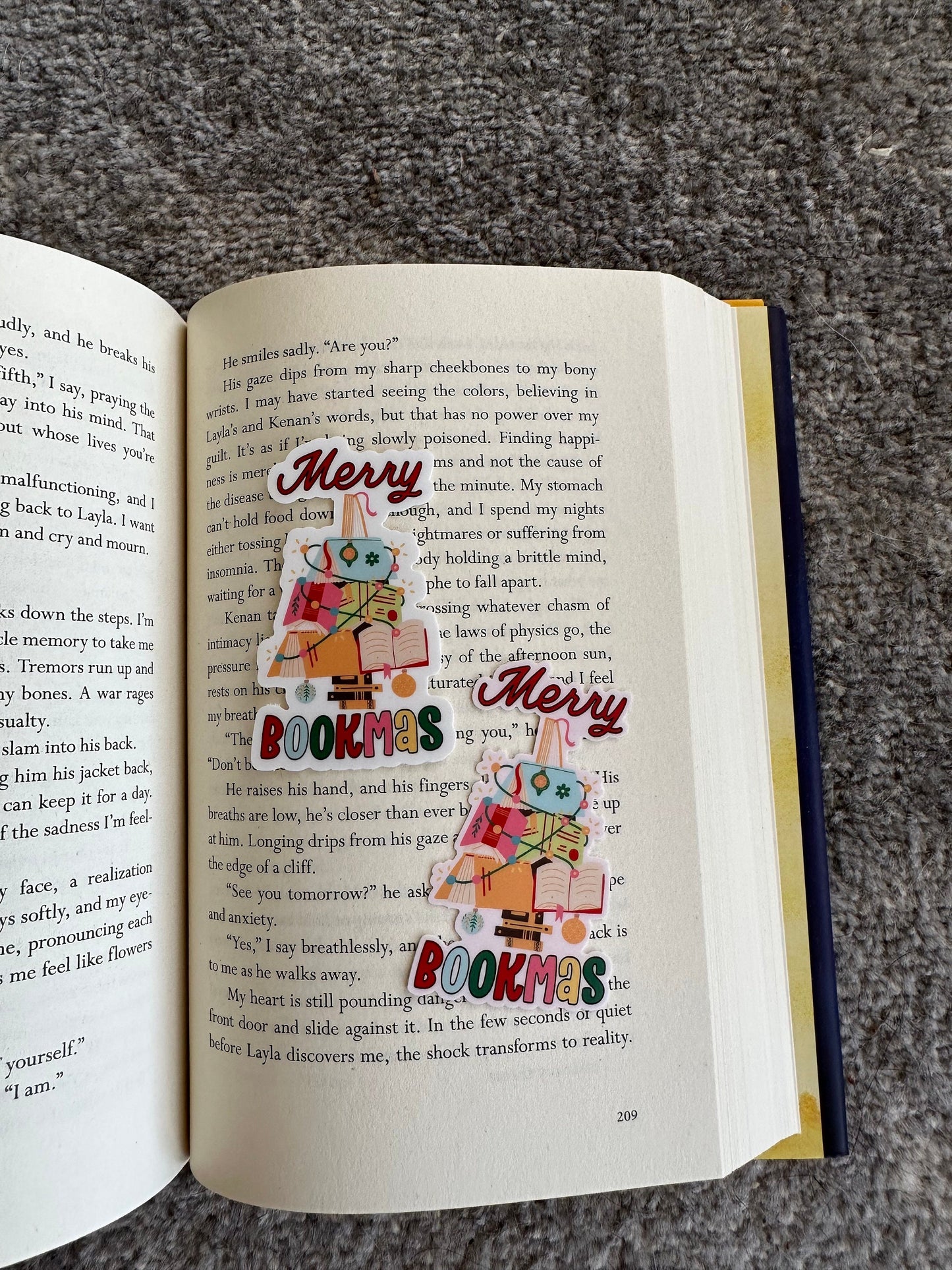 Merry Bookmas Sticker