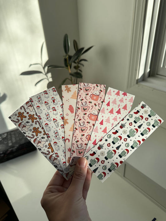 Bundle of 6 Christmas/Holiday Bookmarks