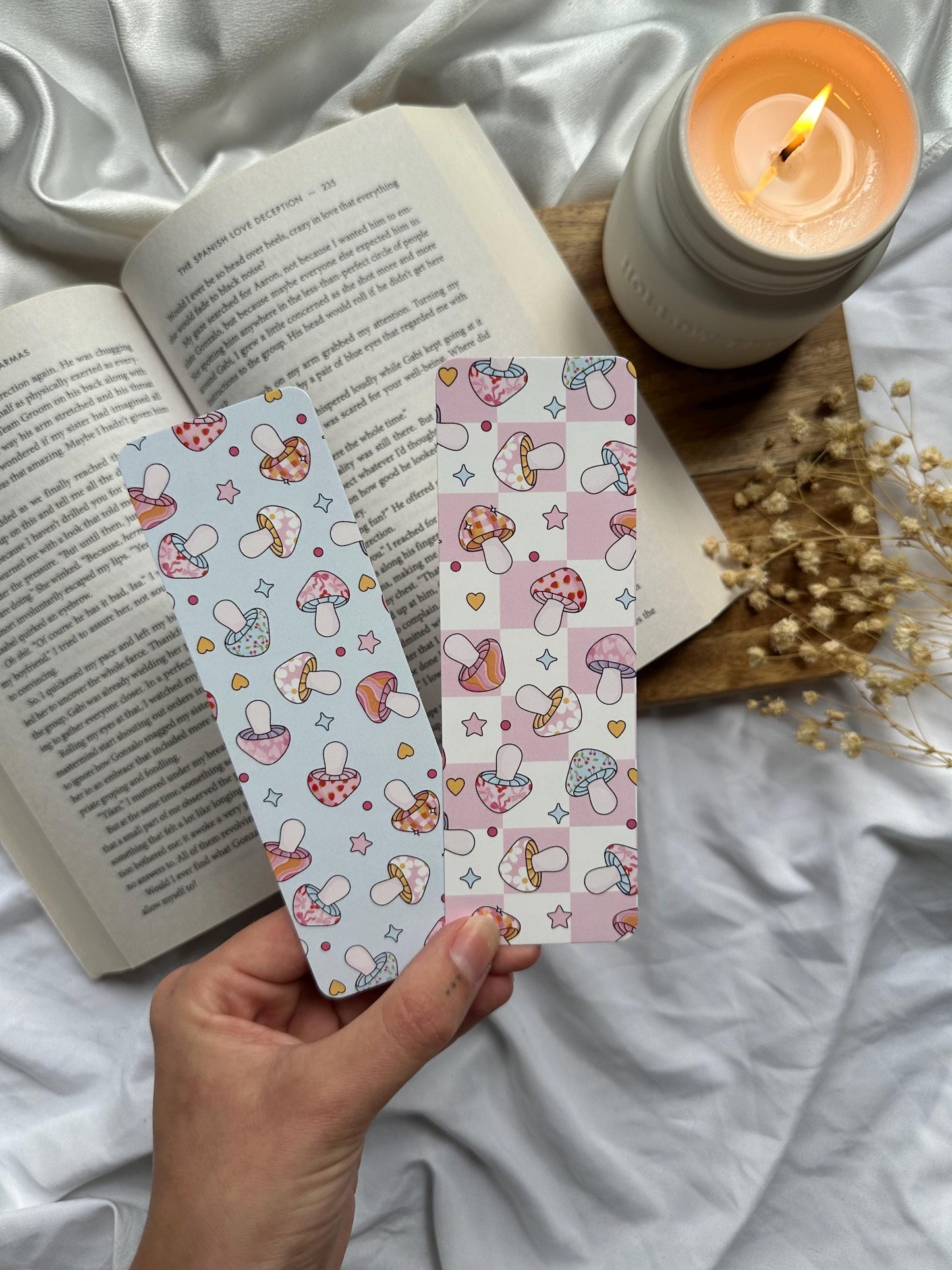 Mushrooms Pattern Bookmark