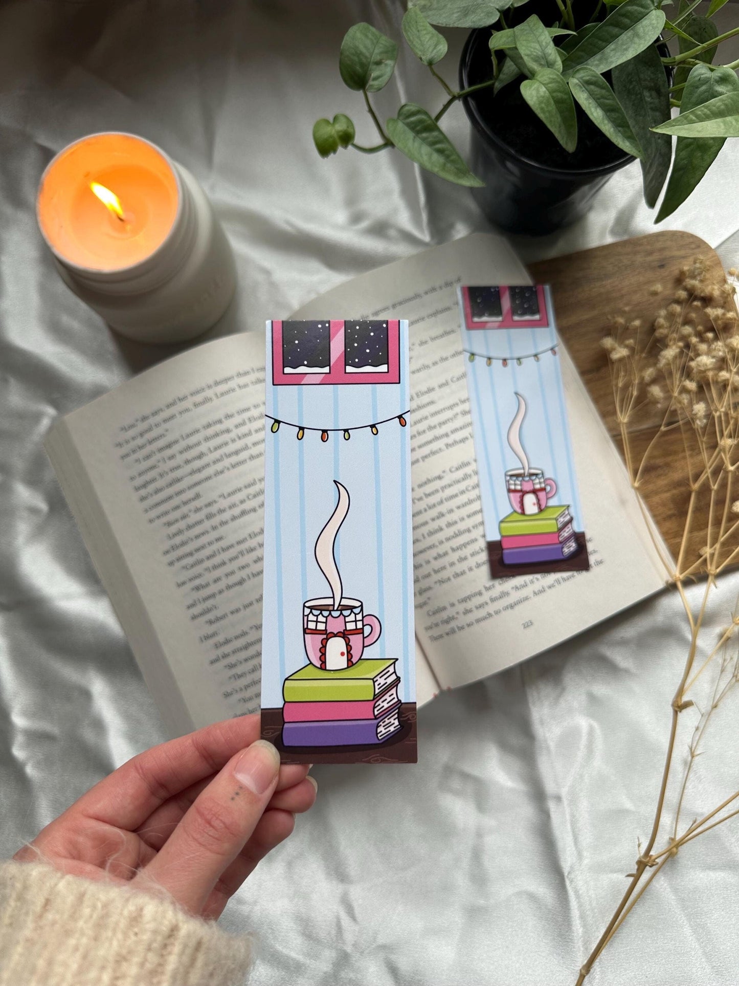 Cozy Winter Reading Bookmark