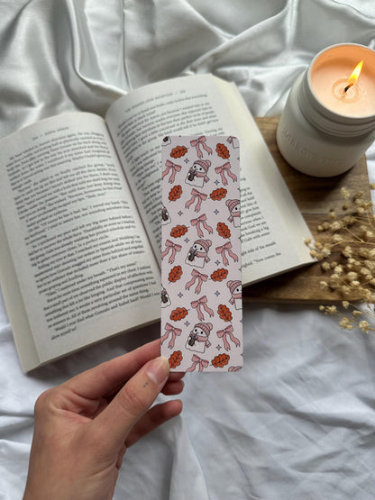 Ghost Drinking Coffee Autumn Bookmark