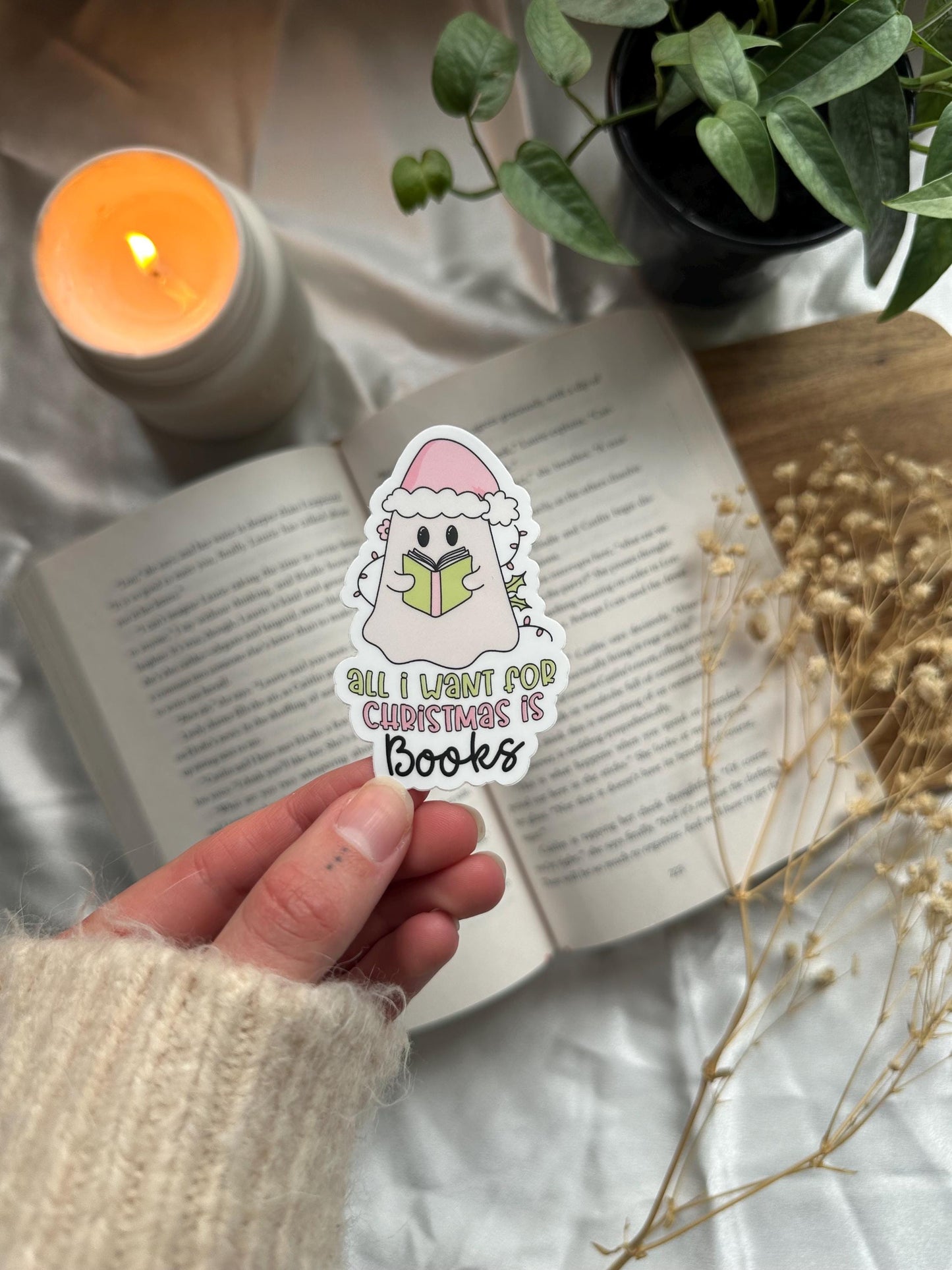 All I Want for Christmas is Books Sticker
