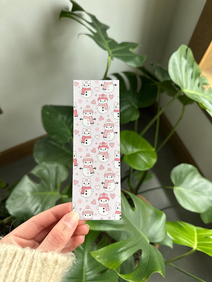 Pink Snowgirls Bookmark
