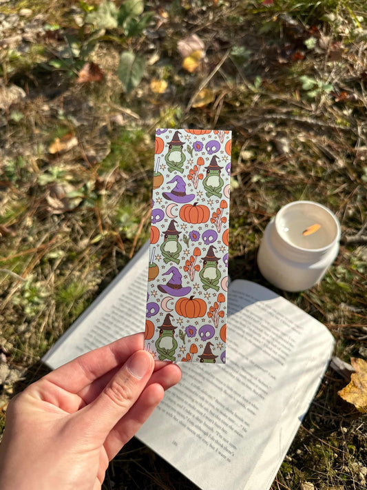 Witchy Frog Pattern Bookmark