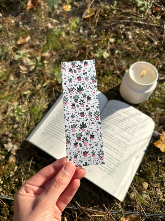 Ghosties With Plants Bookmark