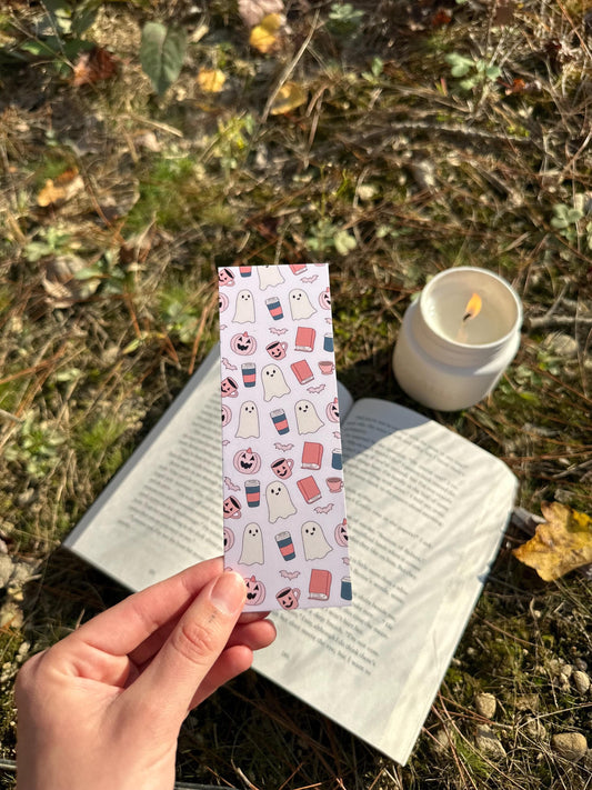 Bookish Ghost Halloween Bookmark