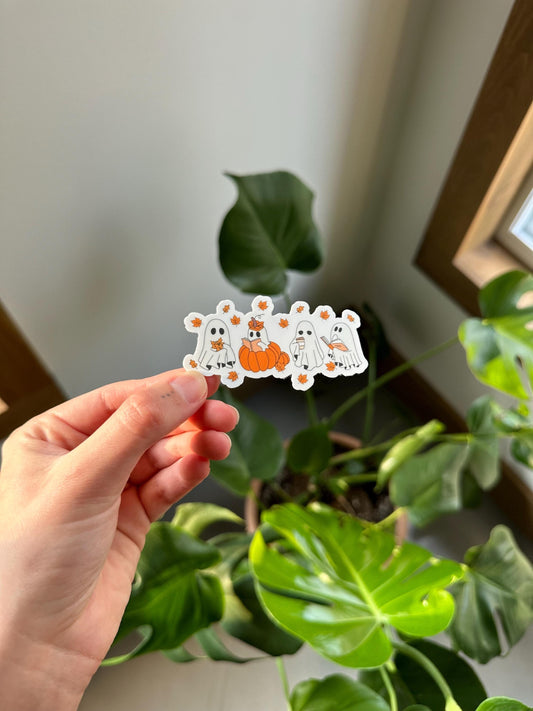 Autumn Ghosts Reading Sticker