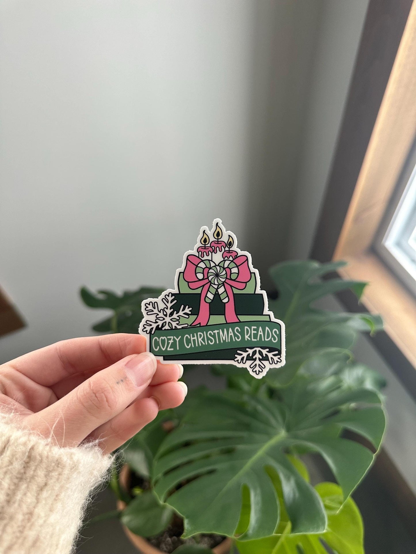 Cozy Christmas Reads Sticker