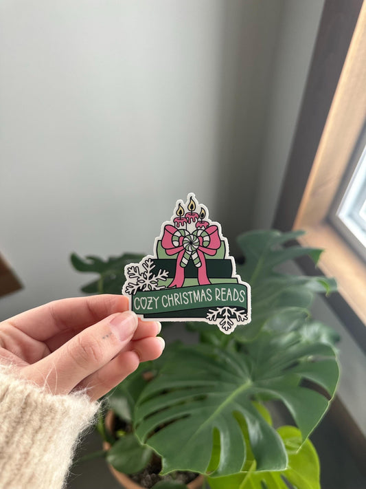 Cozy Christmas Reads Sticker