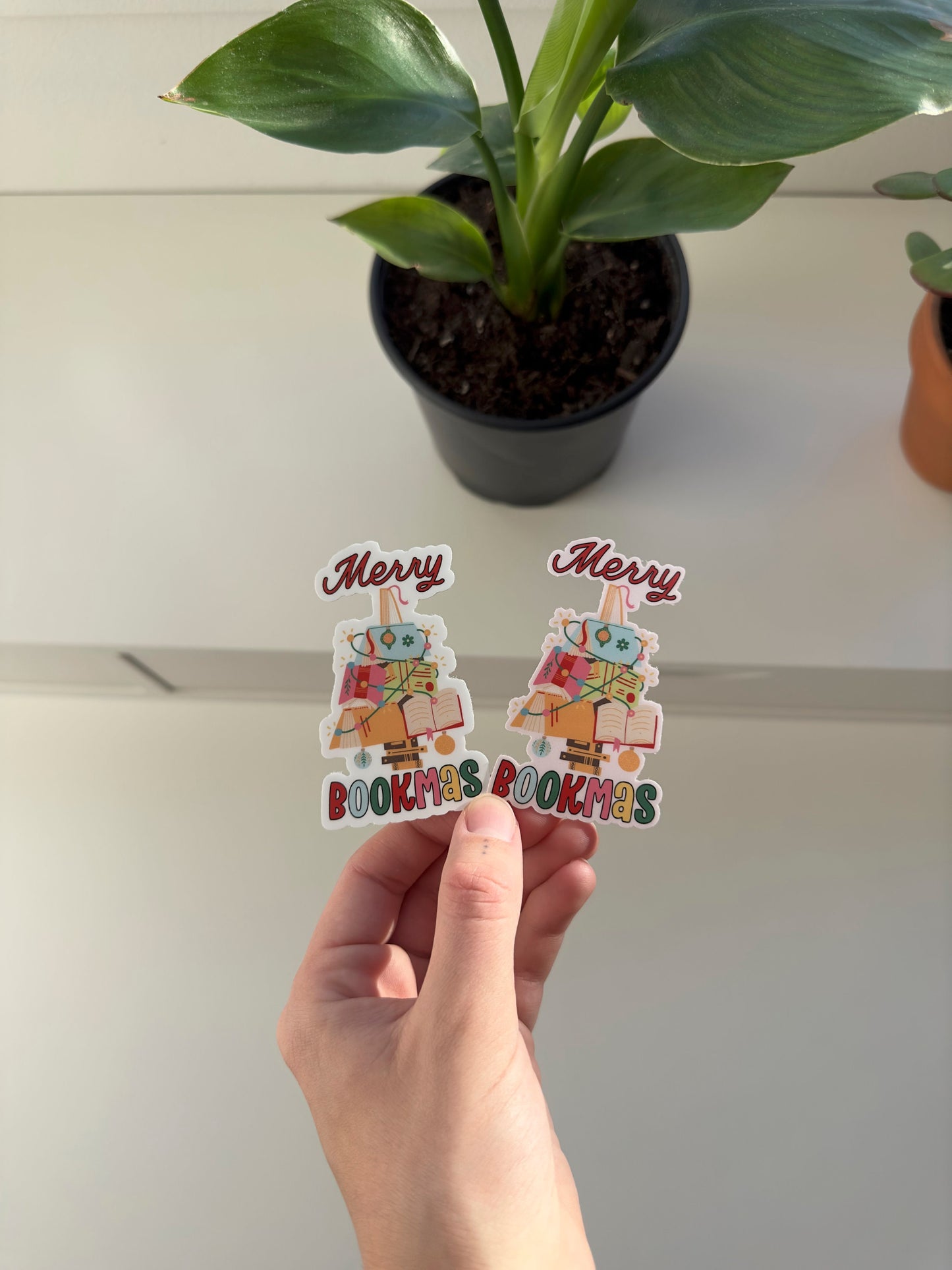 Merry Bookmas Sticker